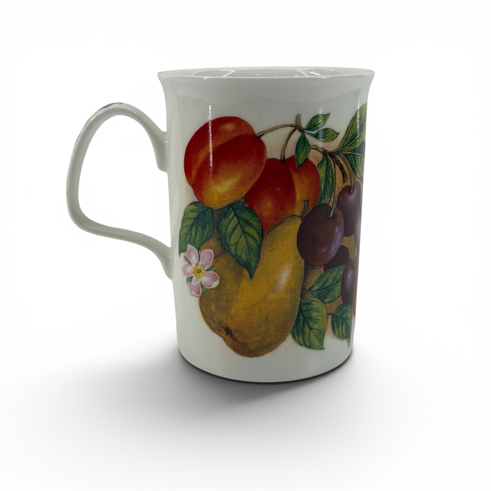 Roy Kirkham Orchard Fine Bone China Mug Fruit Botanical England 1993 Vintage‎